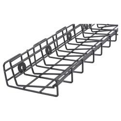 Altro Wire Basket Cable Tray - 130 x 58 x 400mm - Matt Black