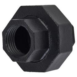 Altro 3/4" Pipe Shelving Iron Bolted Straight Pipe Connector - Black