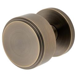 Jedo by Frelan Antique Brass Step Mortice Door Knob - 60mm Rose Diameter