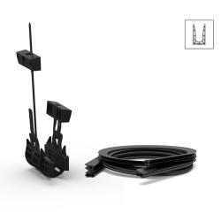 Bohle VetroMount Mounting Kit for 21.5mm Glass - to Suit 2500mm Profile Length - Black