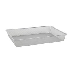 elfa Top Track System - Click In Shallow Mesh Basket for Gliding Frame - 580 x 427 x 85mm - Platinum