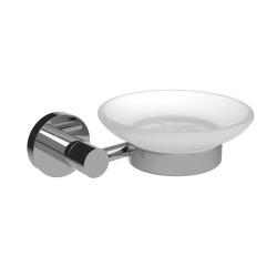 Fitzroy of London Style Soap Dish Holder - 135 x 125 x 85mm - Polished Chrome