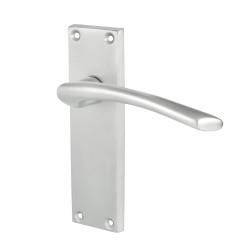Touchpoint Satin Chrome Latch Door Handles Pack - Rimini Range