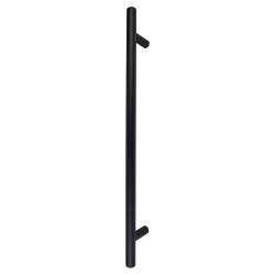 Altro Matt Black 30mm T-Bar Door Pull Handle - Bolt Fix - 600mm Centres