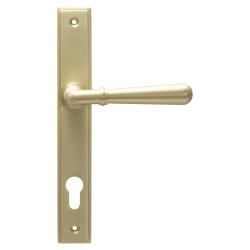 From The Anvil Newbury uPVC Slimline Multipoint Door Handle - 92mm c/c - Satin Brass
