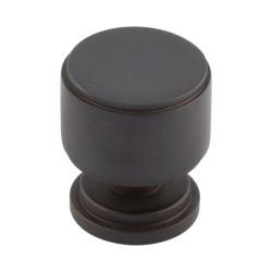 Burlington by Frelan Belgrave Stepped Round Cabinet Knob - 30mm Diameter - Dark Bronze