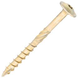 SiDAX Timber Frame Screws Wafer Head - 6.7 x 75mm - Yellow Zinc - Pack of 50