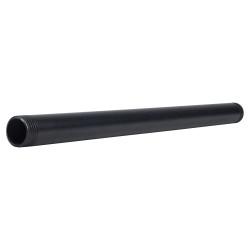 Altro 1/2" Pipe Shelving Iron Threaded Pipe - 12"/300mm Length - Black