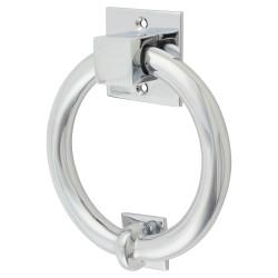 Hampstead Ring Door Knocker - Polished Chrome - 140 x 120mm