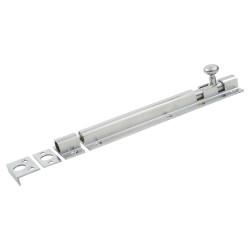Satin Chrome Straight Barrel Bolt - Decorative Range - 200 x 38mm