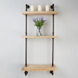 Altro 1/2" 3 Tier Drill Through Pipe Shelf Kit - Black