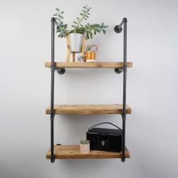 Altro 3/4" 3 Tier Pipe Shelf Kit - Grey