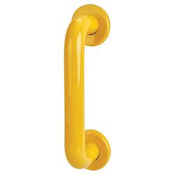 Hoppe AR602/300 Golden Yellow Nylon D-Bar Door Pull Handle on Rose - Screw Fix - 300mm c/c