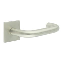 CRES by Frelan Satin Stainless Steel Fixed Dead 19mm Return to Door Handles on Square Rose - CR-106 Range