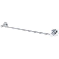 Fitzroy of London Style Round Towel Bar - 46 x 450 x 50mm - Polished Chrome