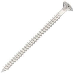SiDAX Pozi Countersunk Wood Screws - 5.0 x 80mm - A2 Stainless Steel - Pack of 200