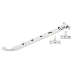 Hampstead Bulb End Casement Window Stay - 10"/250mm Length - Polished Chrome