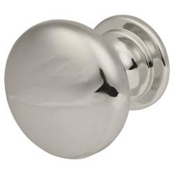 Touchpoint Domed Round Cabinet Knob - 28mm Diameter - Polished Chrome