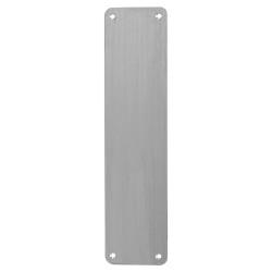 Altro Stainless Steel Antibacterial Plain Finger Plate - 450 x 90 x 1.5mm - Satin