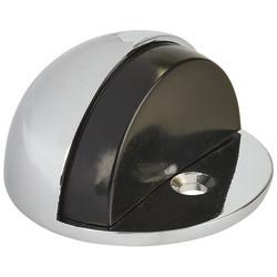 Hampstead Half Moon Oval Floor Door Stop - 30 x 45mm - Polished Chrome