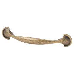 Altro Raven 22mm D-Bar Cabinet Pull Handle - 78mm Centres - Antique Brass