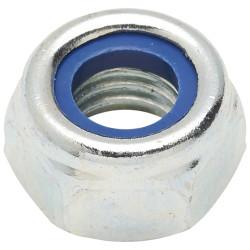 Self Locking Nut Nylon Insert - M8 - Zinc Plated - Pack of 25