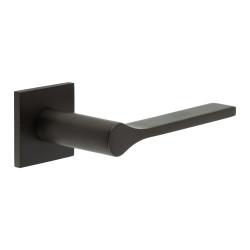 CRES by Frelan Dark Bronze Fixed Dead Door Handles on Square rose - CR-105 Range