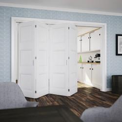 Klug Bi-Folding Sliding Door Gear Kit - 3000mm Track - 4 Door 2 Ways - 40kg Max Door Weight