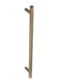 Burlington by Frelan Antique Brass 20mm T-Bar Door Pull Handle - Bolt Fix - 425mm c/c - Belgrave Range