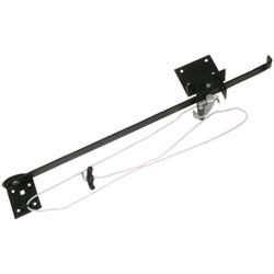 Cord Operated Door Holder - Garage Narrow Lintel - 610mm Length - Black Japanned