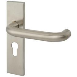 Touchpoint Satin Stainless Steel 19mm Return to Door Euro Lock Door Handles - Square - 47.5mm c/c