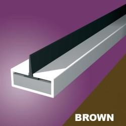 Pyroplex Single Centre Flipper Intumescent Strip - FD30 - 10 x 4 x 2100mm - Brown - Pack of 10