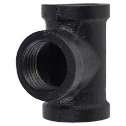 Altro 1/2" Pipe Shelving Iron Pipe Tee Connector - Black