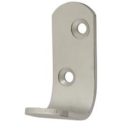Touchpoint Single Coat Hook - 47 x 20mm - Aluminium - Pack of 10