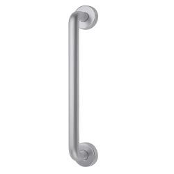 Altro Satin Aluminium 19mm D-Bar Door Pull Handle on Rose - Screw Fix - 150mm Centres