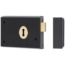 Olde Forge Rim Deadlock - 105 x 80mm - Antique Black Iron