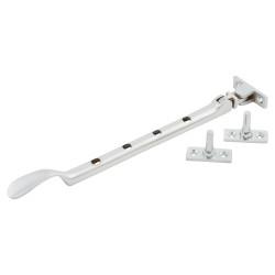 Altro Cast Victorian Casement Window Stay - 10"/250mm Length - Satin Chrome