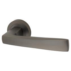 Altro Anthracite Grey Door Handles on Round Rose - Ivy Range
