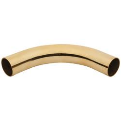 38mm Solid Brass 90° Curved Radius Elbow - Polished