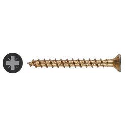 SPAX Yellox Pozi Countersunk Wood Screws - 4.5 x 25mm - Yellow Zinc - Pack of 200