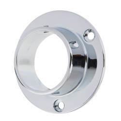 51mm Solid Brass End Socket - Polished Chrome