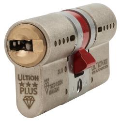 Ultion ALPS 3 Star PLUS Euro Double Cylinder - 30mm + 30mm - Satin Nickel/Brass - Keyed to Differ