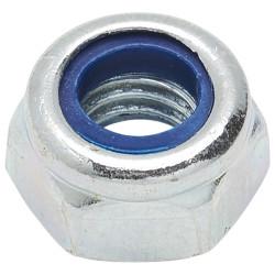 Self Locking Nut Nylon Insert - M6 - Zinc Plated - Pack of 100