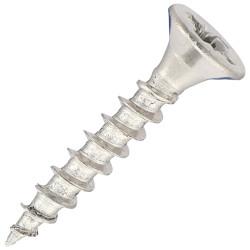 SiDAX Pozi Countersunk Wood Screws - 3.5 x 20mm - A2 Stainless Steel - Pack of 200