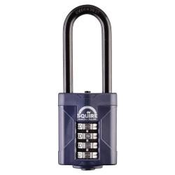 Squire CP50/2.5 Combination All Weather Extra Long Shackle Padlock - 50mm Body - 22 x 63mm Shackle - Blue