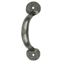Olde Forge Pewter Bean D-Bar Door Pull Handle - Screw Fix - 75mm Centres