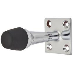 Altro Square Base Projection Door Stop - 70mm Projection - Polished Chrome