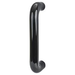 Hoppe AR602/300 Ebony Black Nylon D-Bar Door Pull Handle - Bolt Fix - 300mm c/c