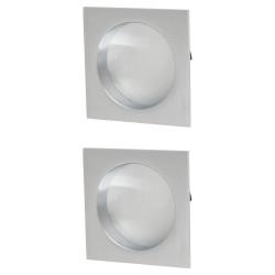 Heritage Brass by M Marcus Square Flush Pull Handle - Satin Chrome