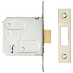 Touchpoint Contract 3 Lever Deadlock - 76mm Case - 57mm Backset - Polished Nickel